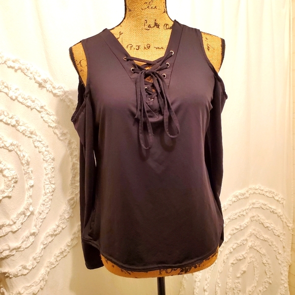 Lace Up Top - Picture 1 of 12